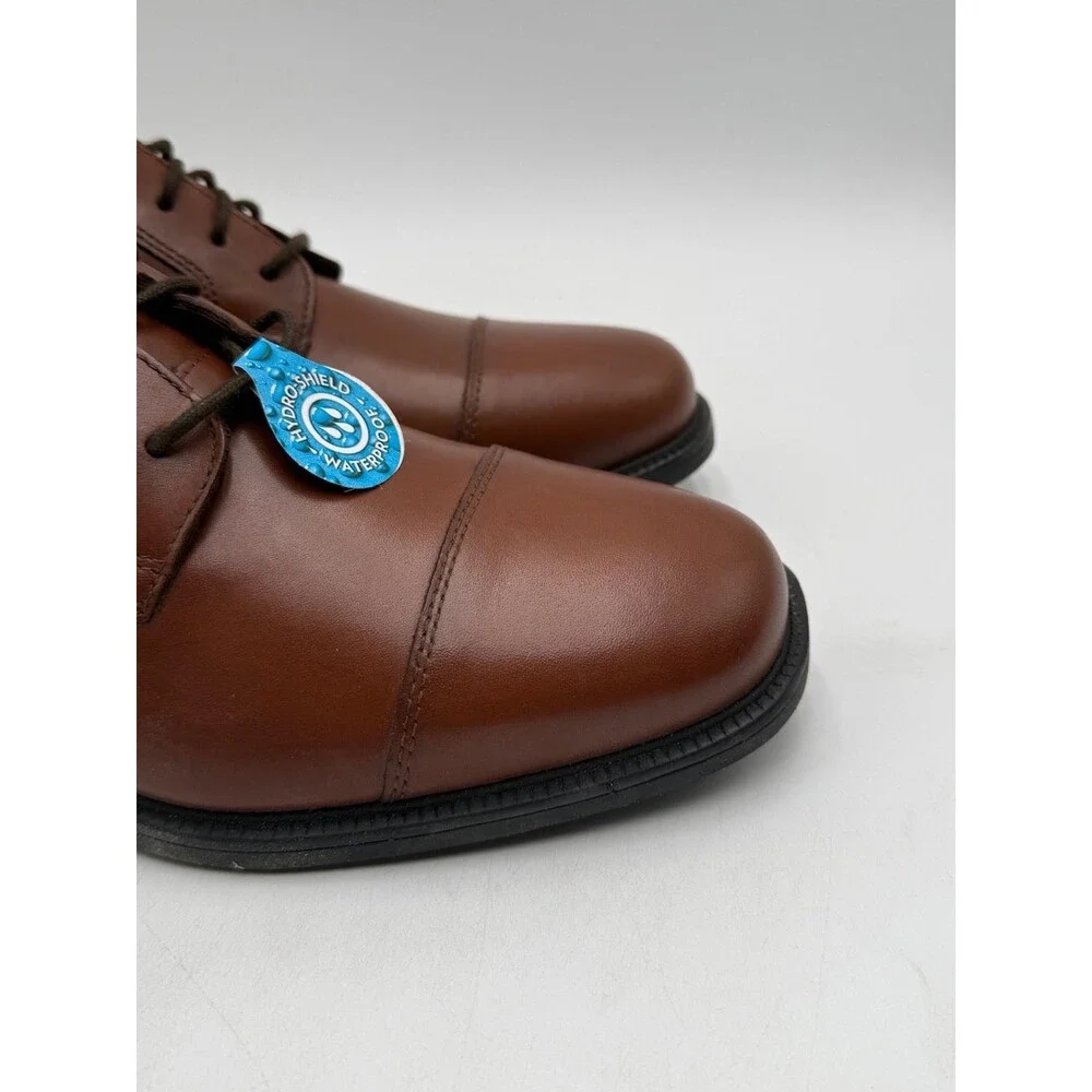 Rockport ESNTIAL DTL WP APRN Men's NEW Oxford Dress Shoe Brown US Size 8 M